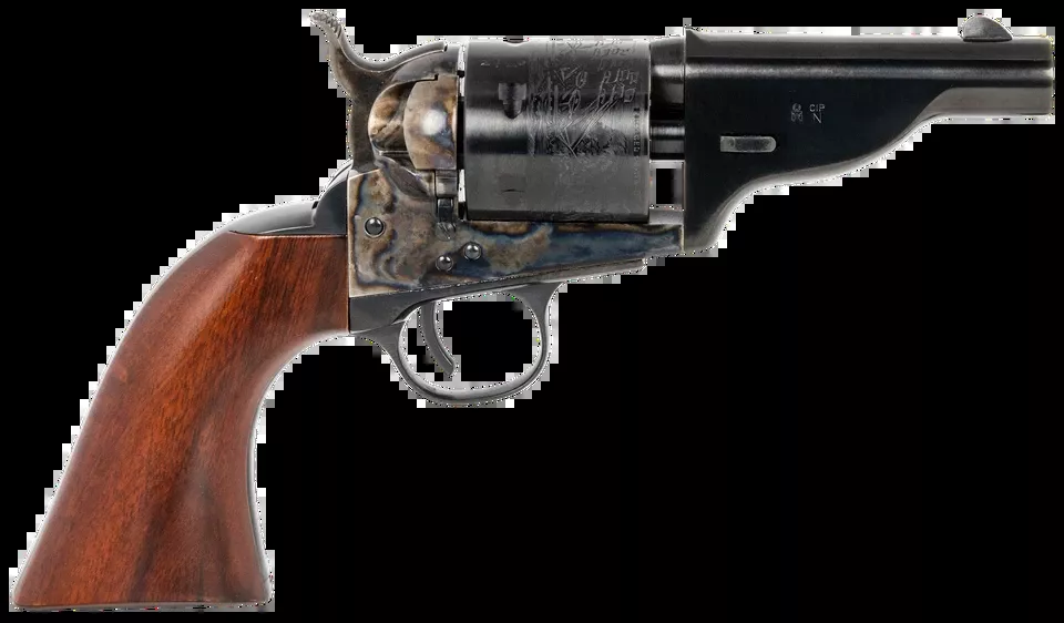 Taylors & Company Hickok Open-Top .45 Colt Revolver with Blued Barrel and Walnut Grip