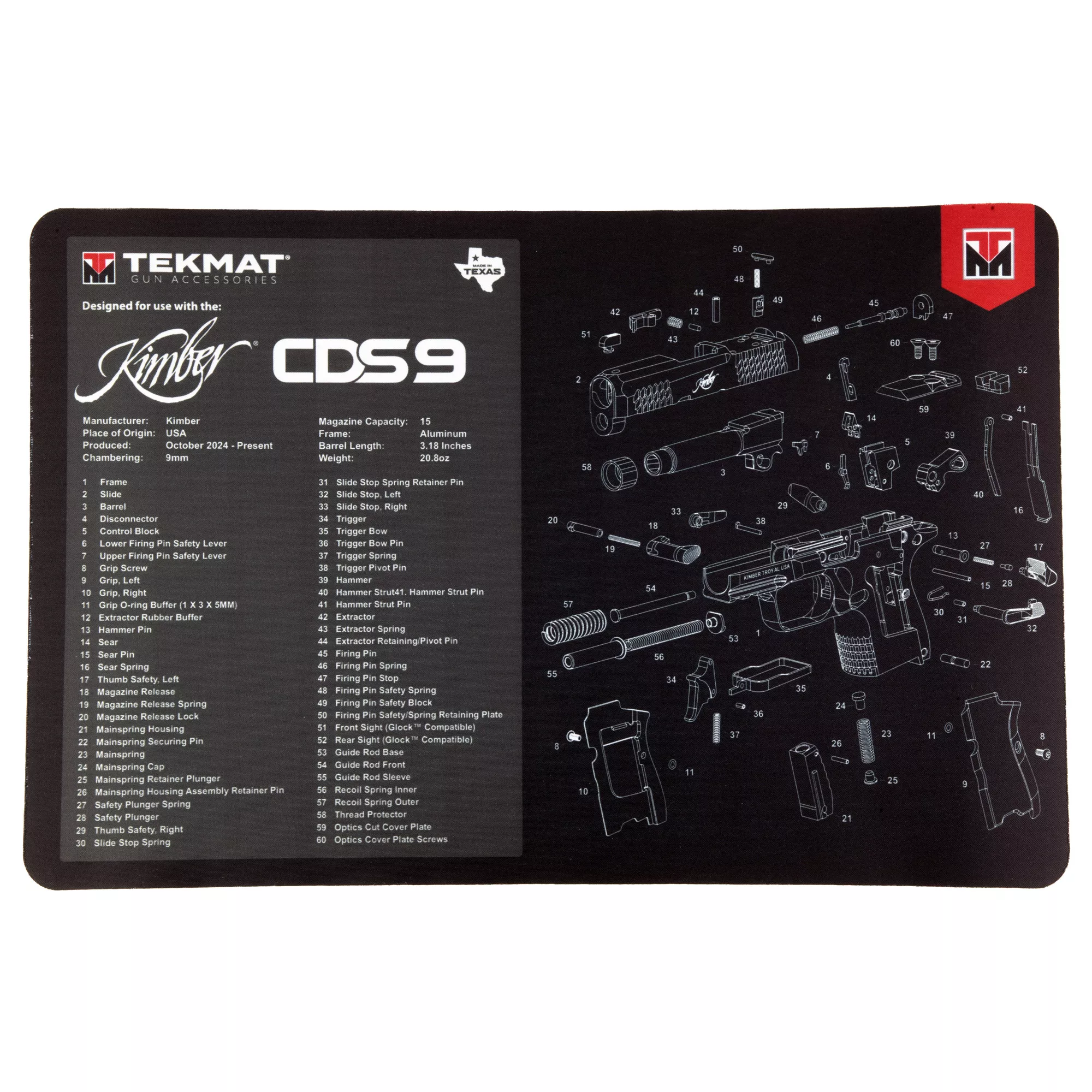 TEKMAT KIMBER CDS9 CLEANING MAT