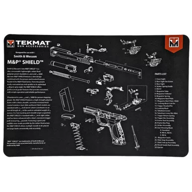 TekMat TekMat Pistol Mat for Smith & Wesson M&P Shield - 11x17 inch Gun Cleaning and Maintenance Mat