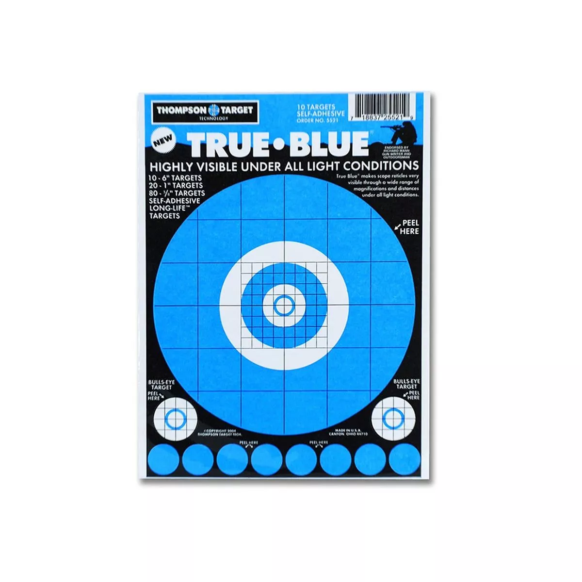 Thompson True Blue 6″x9″ Adhesive Peel & Stick Targets – 10 Pack – 5521-10