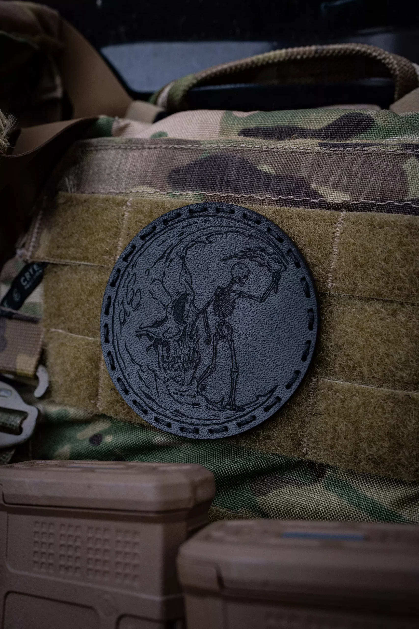 Through the Darkness Leather Patch