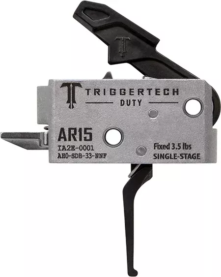 TriggerTech AH0SDB33NNF Duty Flat Trigger Single-Stage 3.50 lbs Draw Weight Fits AR-15