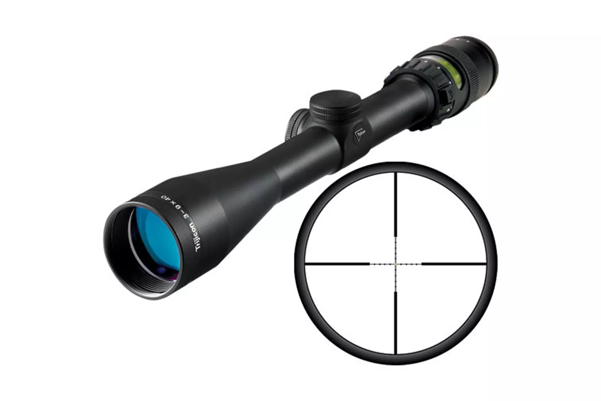 Trijicon 200004 AccuPoint 3-9×40 1in SFP Amber Dot Riflescope – Mil-Dot Crosshair – 200004