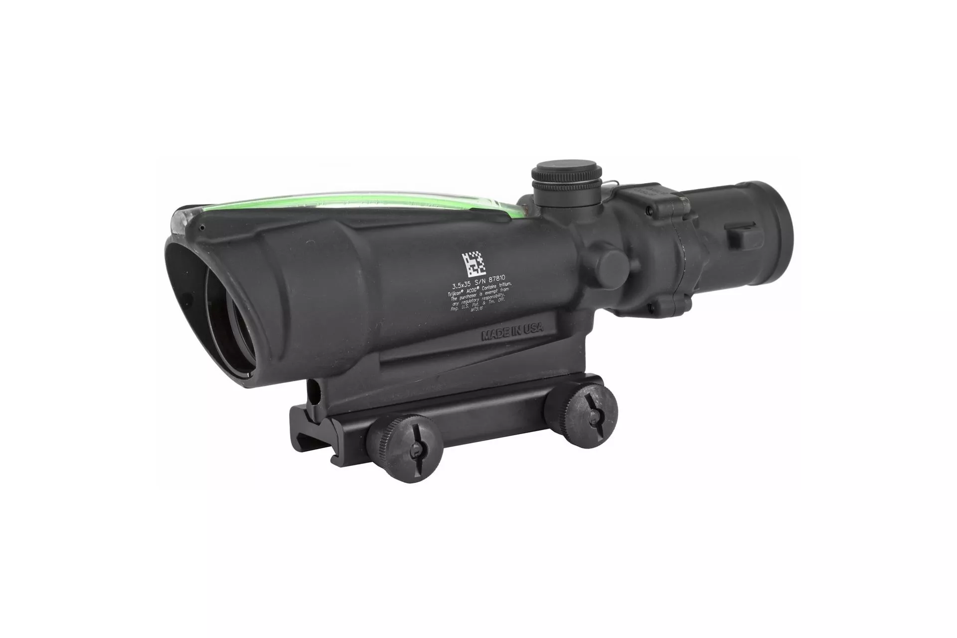 Trijicon ACOG 3.5×35 Dual Illuminated Green Chevron BAC .223 Flattop Reticle – TA11F-G