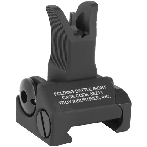 Troy Ind SSIGFBSFMBT00 Front Folding BattleSight M4Black Hardcoat Anodized UPC: 812699010686