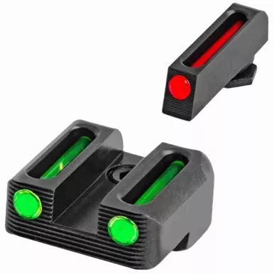 Truglo Brite-Site Fiber Optic Set - Red Front Green Rear for Glock 42 Pistols, 43, 43X, 48