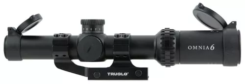 Truglo OMNIA4 Tactical Scope – 1-6X24MM 30mm Illum All Purpose Tactical Reticle (A.P.T.R.) Black Matte