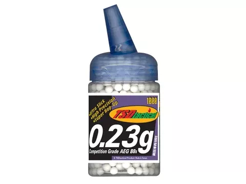 TSD Tactical .23g 6mm High Grade Seamless BBs 1000 Rounds White Bottle