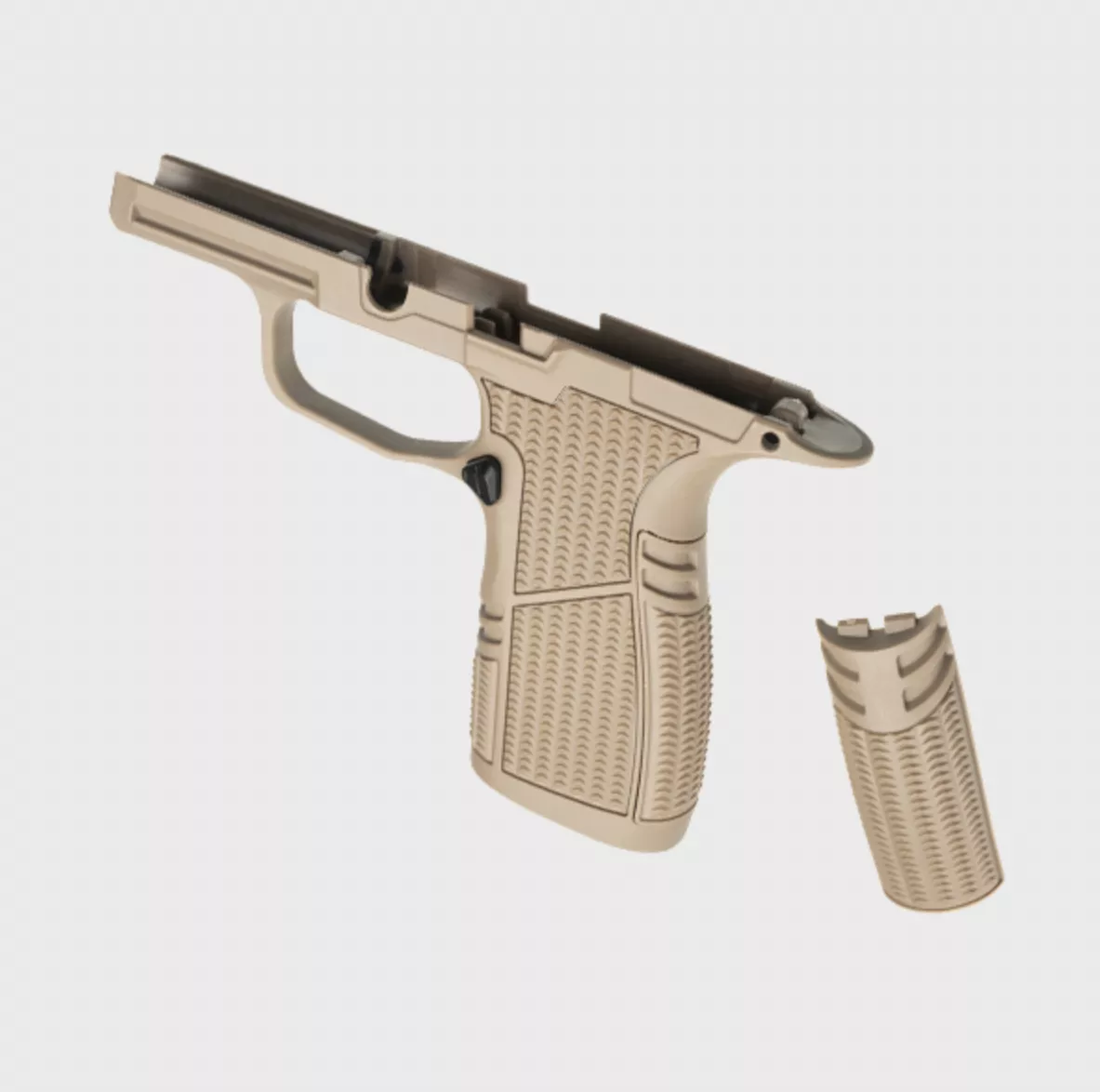 Tyrant CNC Sig Sauer P365 Snub Nose Grip Module – FDE – TD-P365GRM-SNUB-FDE