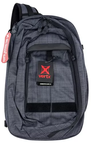 Vertx VTX5011HBK/IBK Tactigami 2.0 Backpack Backpack Nylon 20"H X 12.5"W X 6"D Heather Black/ Its Black
