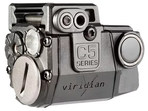 Viridian 940-0011 C5L Laser/Tactical Light Combo 5mW Red Laser 510-532nm Wavelength 100 yds Day/2 mi Night Range with 100 Lumens CREE LED Light Black Aluminum for Springfield XD, XD-M