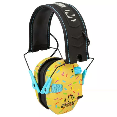 Walker's Razor Slim, Electronic Earmuff, Gold Sprinkle GWP-RSEM-SPRNKB