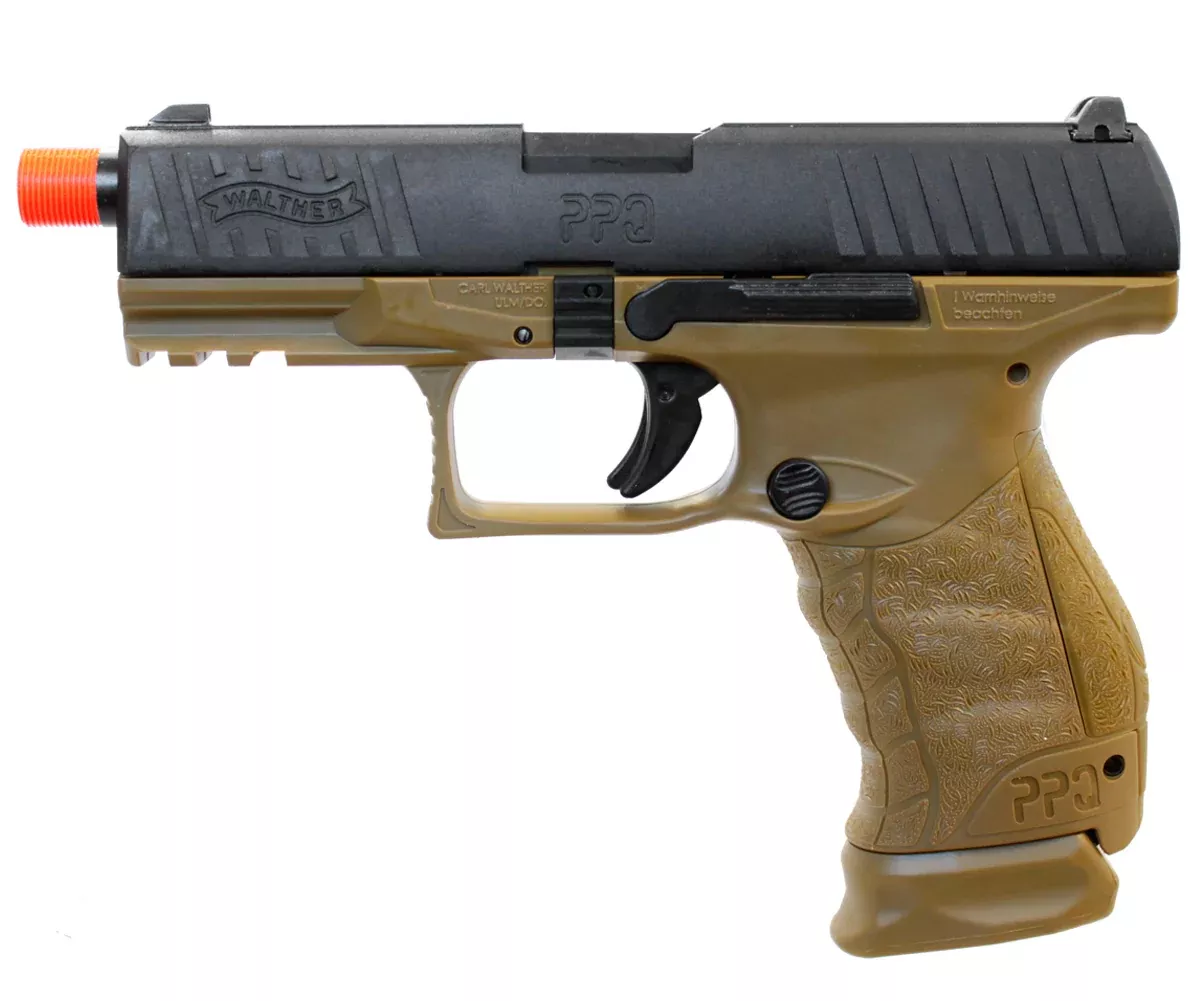 WALTHER PPQ Tactical SD NAVY Gas Blowback Airsoft Pistol by Elite Force