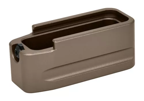 Warne 5003 Extension PMAG 556 5rd Compatible w/ PMAG 30 Round Magazines Flat Dark Earth Hardcoat Anodized Aluminum – 151345