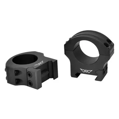 Warne HyperLite Rings, 1" Medium, Matte Finish, Black 8501M