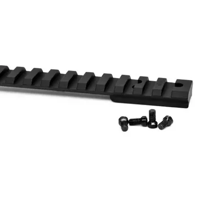 Warne Vapor, 1 Piece Base, Fits Howa 1500 Long Action/Weatherby Vanguard Long Action, Matte Finish, Black V451M