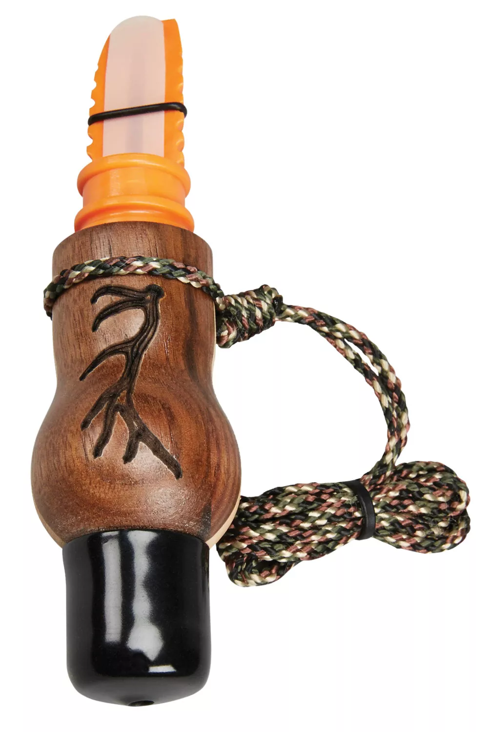 Wayne Carlton’s Calls 70168 Whispering Cow CallOpen Call Cow Sounds Attracts Elk Natural Walnut/Maple
