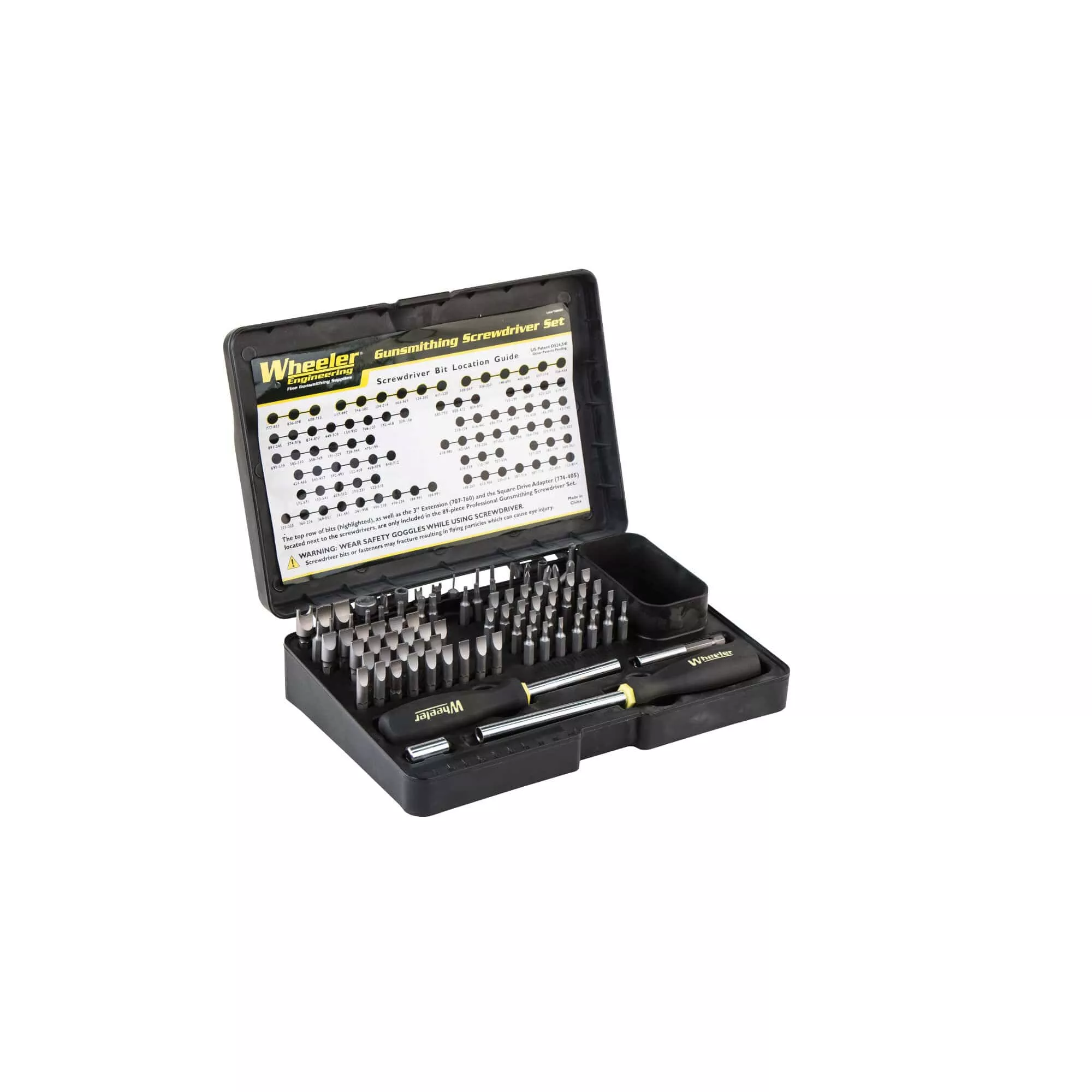 WHEELER 89 PIECE DELUXE PROFESSIONAL GUNSMITHING SCREWDRIVER SET