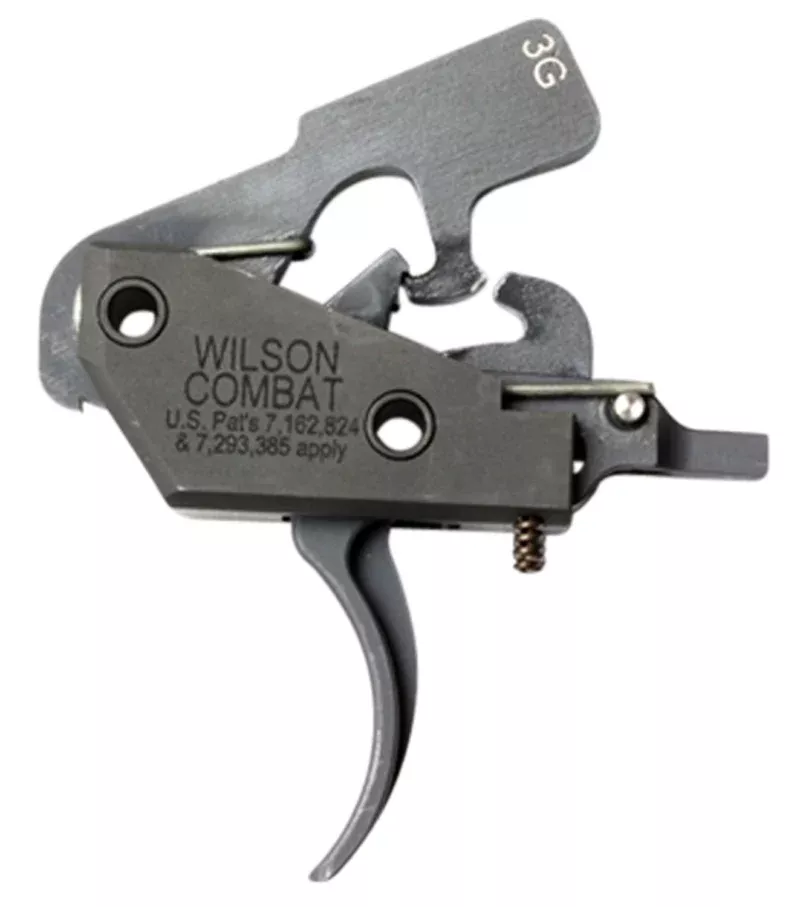 Wilson Combat TRTTU3G Tactical Trigger Unit 3-Gun Drop-in Trigger with 3.50-4 lbs Draw Weight & Black Finish for AR-Platform