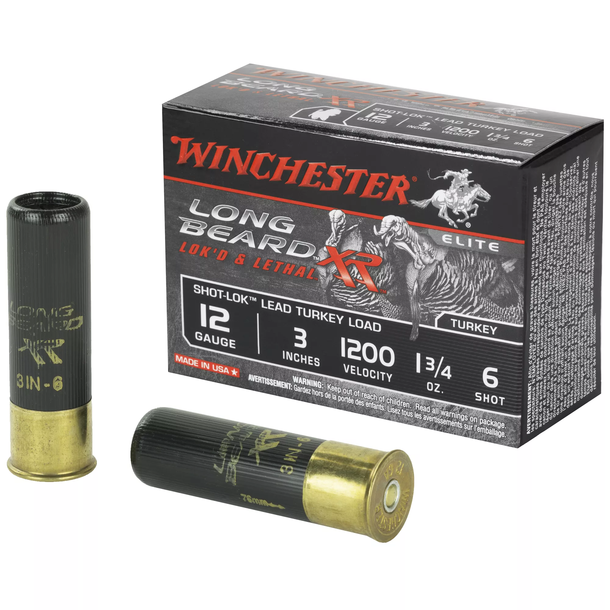 WIN LB XR TRKY 12GA 3″ #6 1.75OZ 10/