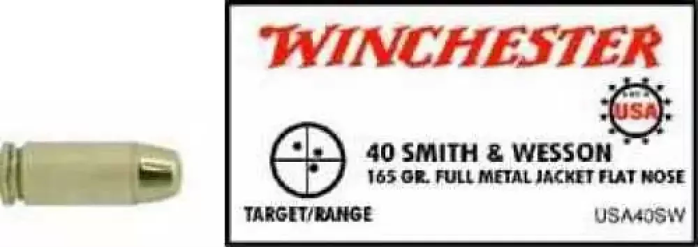 Winchester 40 S&w Metal Jacket Rounds Ammunition Unleashed