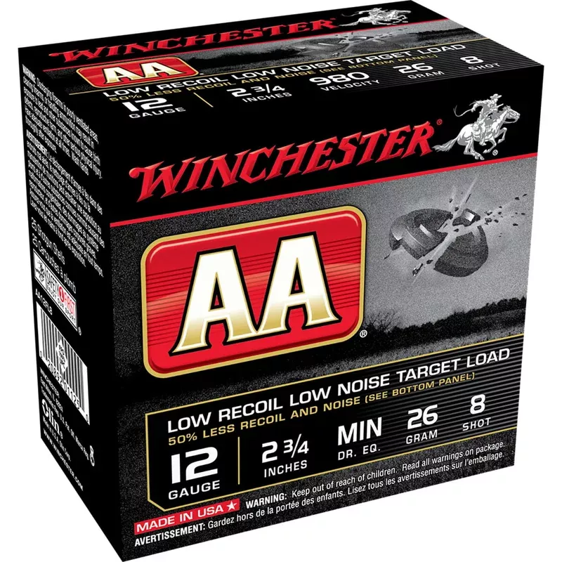 WINCHESTER – AA 12 Gauge 2-3/4″ 980 FPS 26 Gram #8 Shot 250/Case Quantity Discount PriceAdd To Favorite
