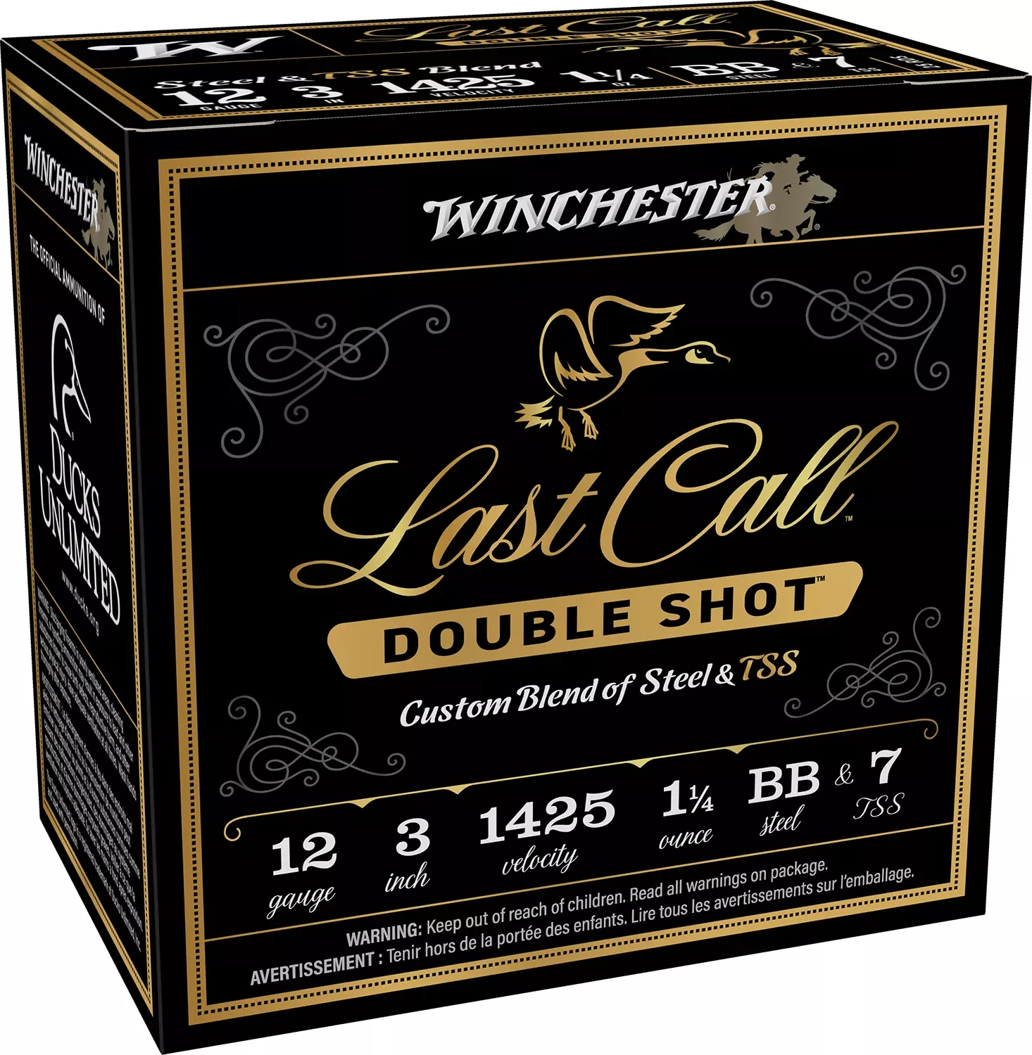 Winchester Ammo LCDS1237 Last Call Double Shot 12Gauge 3″ 1 1/4oz BBSteel/7TSS Shot 25 Per Box/10 Case