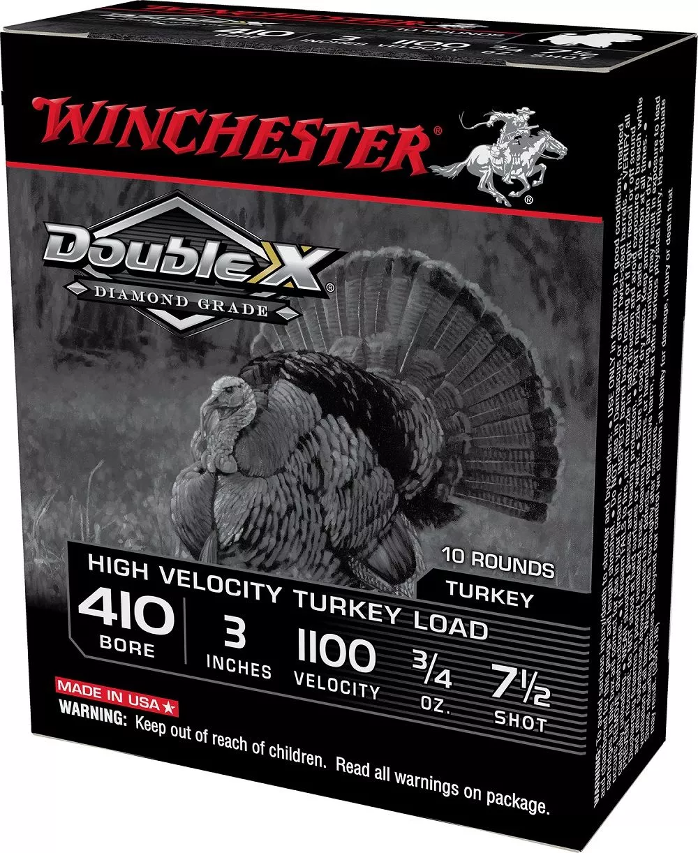 Winchester Ammo STH4137 Double X Diamond Grade Turkey 410 Gauge 3 3/4 oz 7.5 Shot Shotgun Ammo – 10 Rounds – 132172
