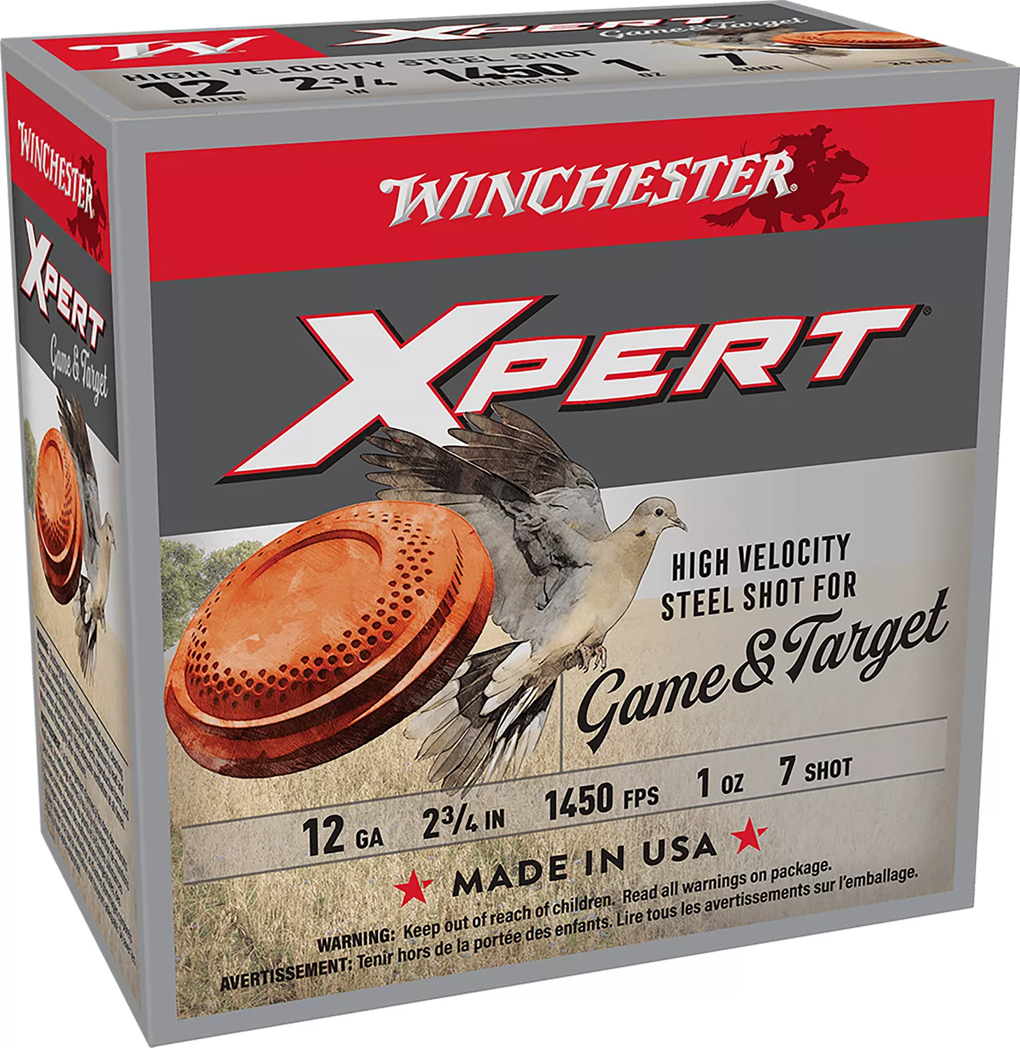 Winchester Ammo WE12GTHV7 Xpert Game & Target 12Gauge 2.75″ 1oz 7Shot 25 Per Box/10 Case
