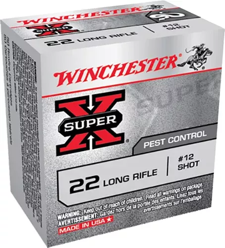 Winchester Ammo X22LRS Super X 22LR #12Shot 50 Per Box/100 Case