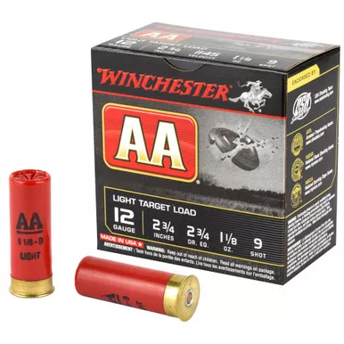 Winchester Ammunition Winchester Ammunition AA Target 12 Gauge Shotshells – 1 1/8 oz #8, 2 3/4 Dram, 25 Rounds