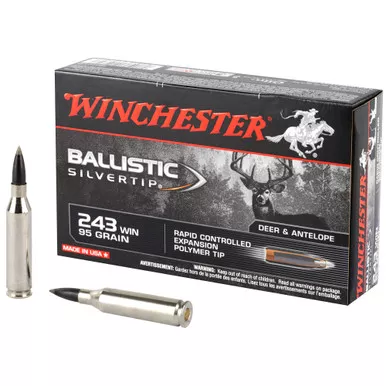 Winchester Ammunition Winchester Ammunition Ballistic Silvertip .243 Winchester 95 Grain Polymer Tip - Pack of 20