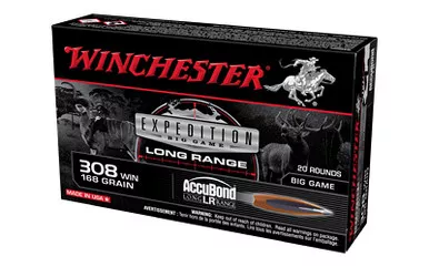 Winchester Ammunition Winchester Ammunition Big Game Long Range .308 Winchester 168-Grain AccuBond Bullet - 20 Rounds