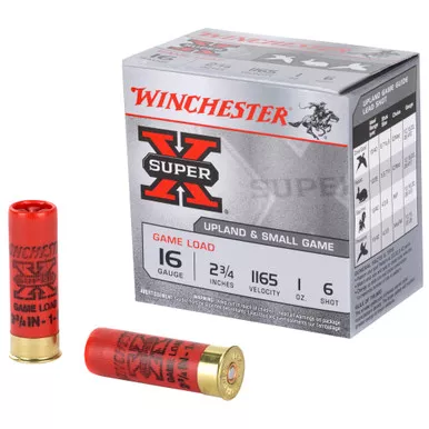 Winchester Ammunition Winchester Ammunition Power Point 16 Gauge Shotshell, 1 oz #6, 25 Rounds per Box