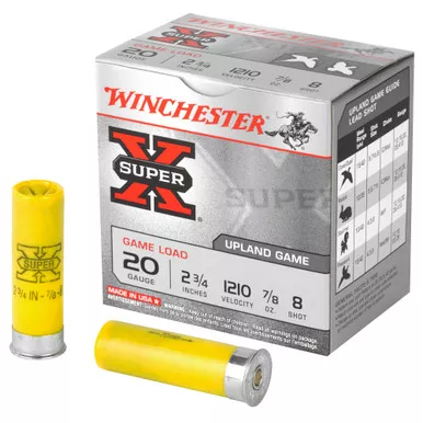 Winchester Ammunition Winchester Ammunition Power Point 20 Gauge Shotshells - 2.75 inch, #8 shot, 0.875 oz, 25 rounds per box