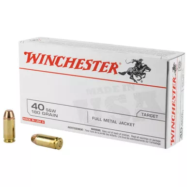 Winchester Ammunition Winchester Ammunition USA 40 S&W 180-Grain Full Metal Jacket Ammo - 50 Rounds per Box