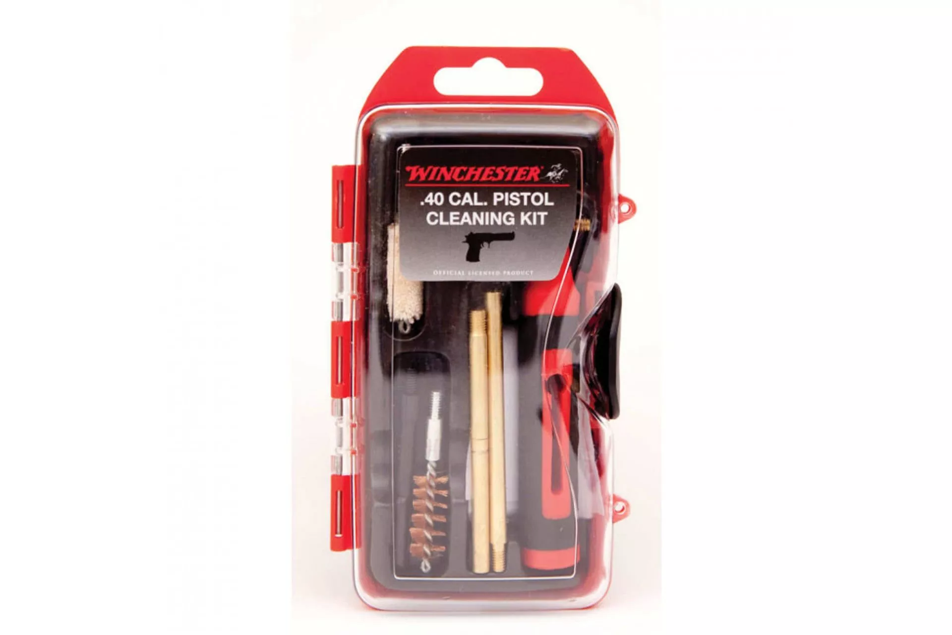 WINCHESTER DACWIN40P MINI PISTOL CLEANING KIT – 14 PIECE – 40 CAL/10MM – DACWIN40P