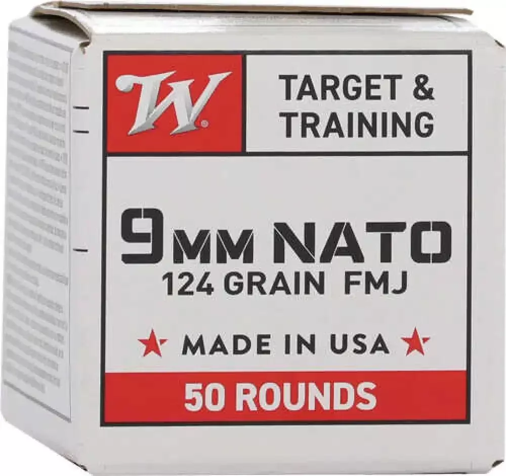 Winchester Nato 9mm Luger 124gr Fmj Powerhouse Ammo!