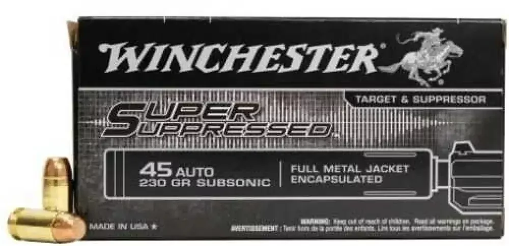 Winchester Super Suppressed 45 Auto Ammo Dominance