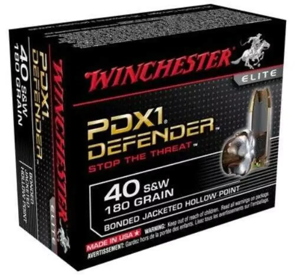 Winchester Supreme Elite 40 S&w 180 Grain Jhp Bonded Ammo Dominance