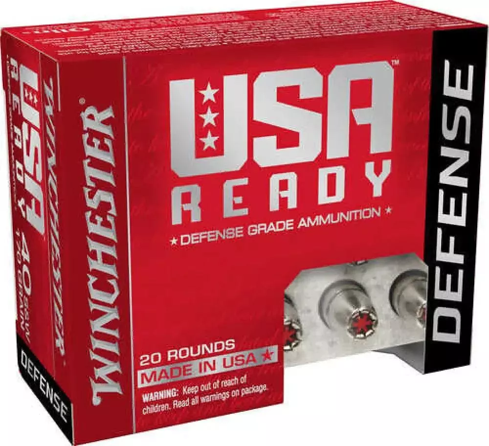 Winchester Usa Ready Hollow Point Ammo Silver Red Tips