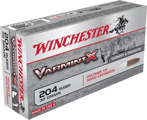 WINCHESTER VARMINT-X 204 RUGER 32GR POLYMER TIP 20RD 10BX/CS