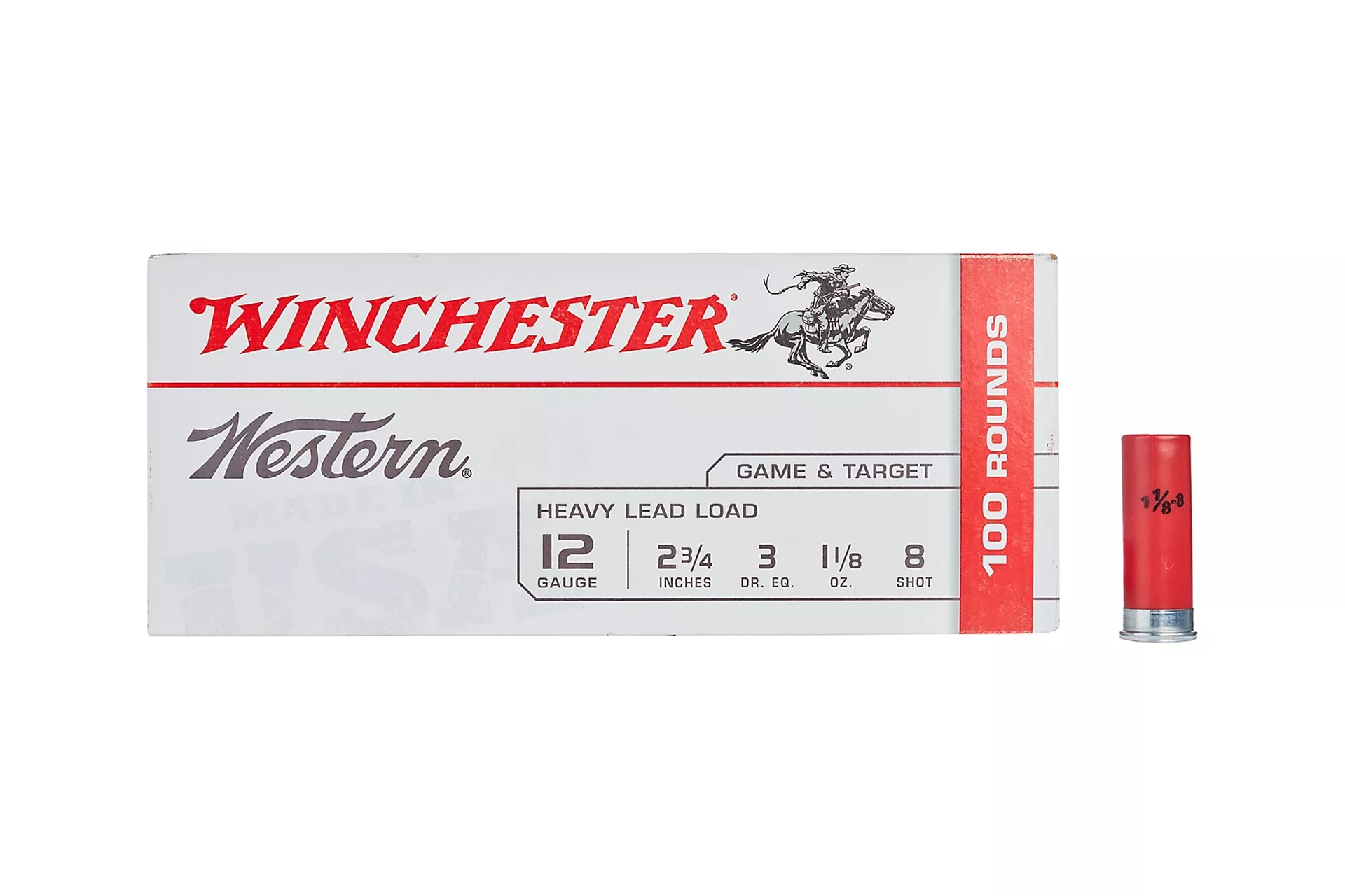 Winchester XU128 Super-X Game Load Ammunition 12 Gauge 2-3/4″ 1 oz #8 Shot Shotgun Ammo – 200 Rounds – U128
