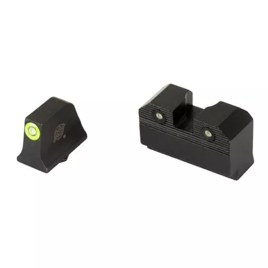 XS Sights R3D 2.0, Suppressor Height Night Sight, Fits Glock20/21/29/30/30S/37/41, Green Front Outline, Green Front/Rear Tritium GL-R205P-6G