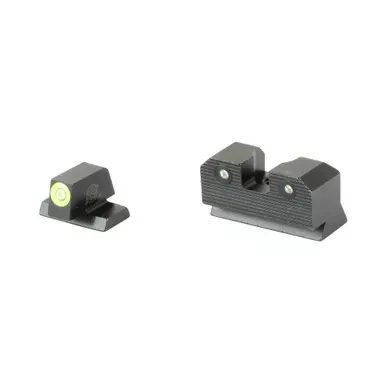 XS Sights R3D 2.0, Tritium Night Sight, Fits S&W Equalizer, Green Front Outline, Green Tritium Front/Rear SW-R207P-6G