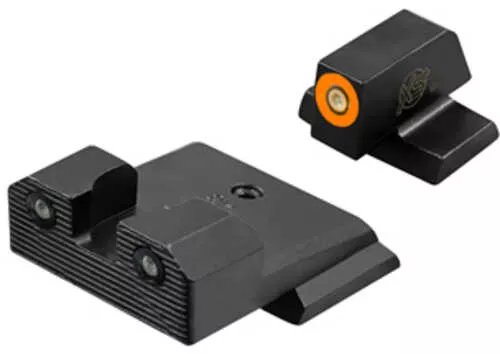 XS Sights R3D 2.0, Tritium Night Sight, Fits S&W M&P Shield OR, Orange Front Outline, Green Tritium Front/Rear SW-R204P-6N