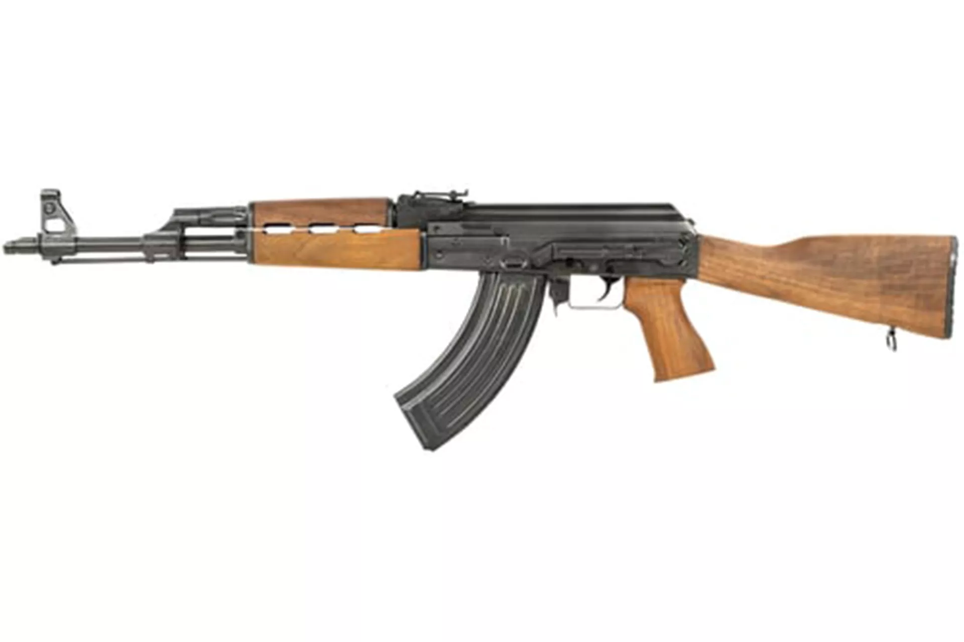 Zastava Zpapm70 16.3″ 7.62X39 30rd Semi Auto Rifle Dark Walnut “Battleworn” Furniture Bulged Trunnion 1.5mm Receiver Chrome Lined Barrel – ZR7762BTW