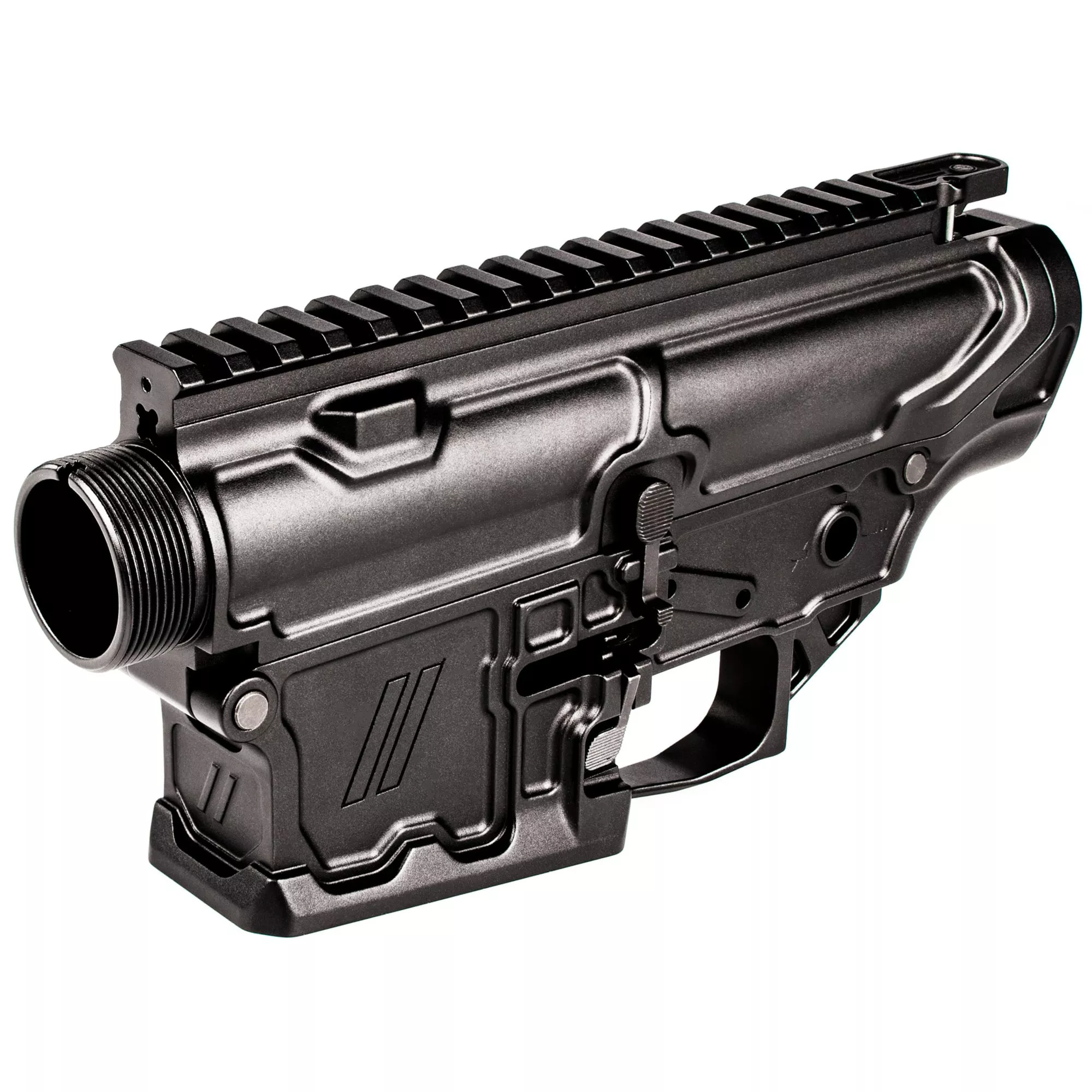ZEV TECHNOLOGIES 308 BILLET RECEIVER SET UPPER AND LOWER BLACK
