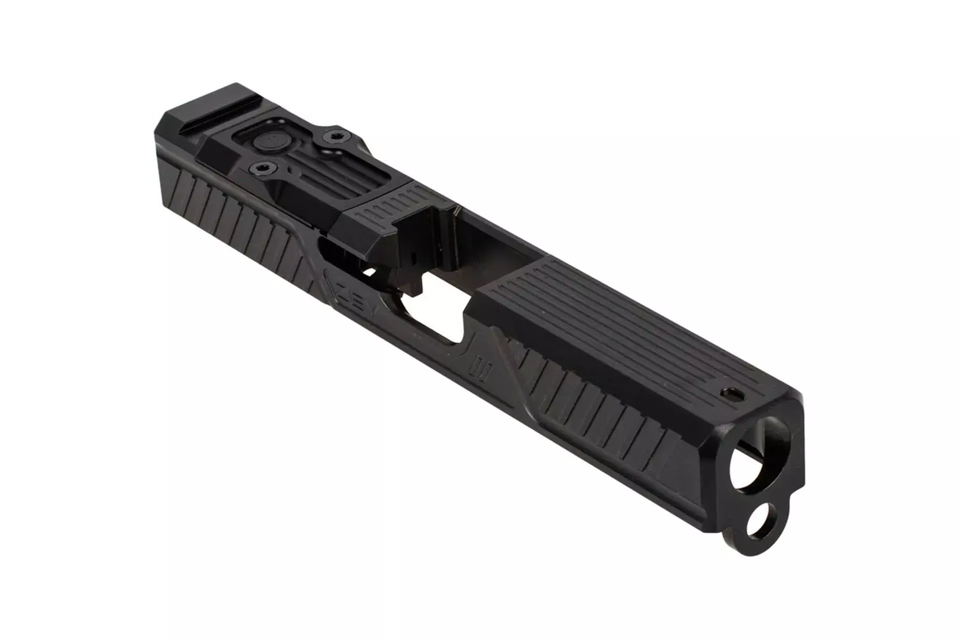 Zev Technologies Citadel Stripped Slide for Glock 19 Gen3 – RMR Cut with Cover – Black – SLD-Z19-3G-CIT-RMR-DLC