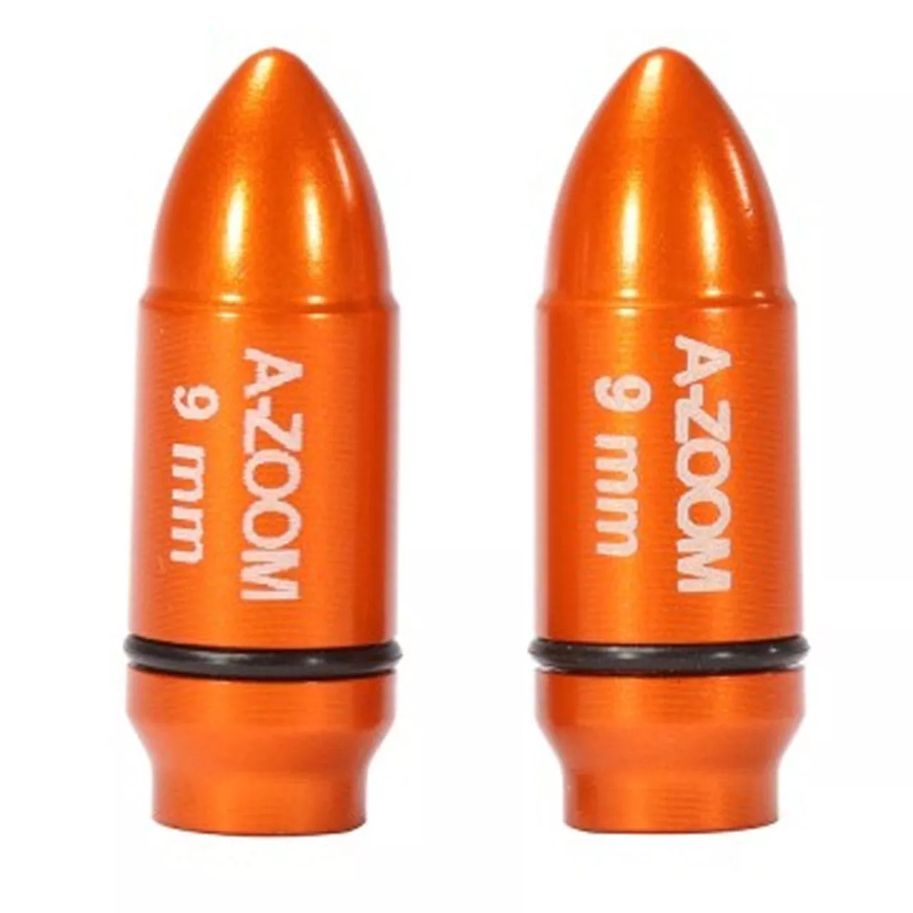 A-Zoom Strikercaps 9mm Snap Caps – Orange – 2 Pack – AZ17102